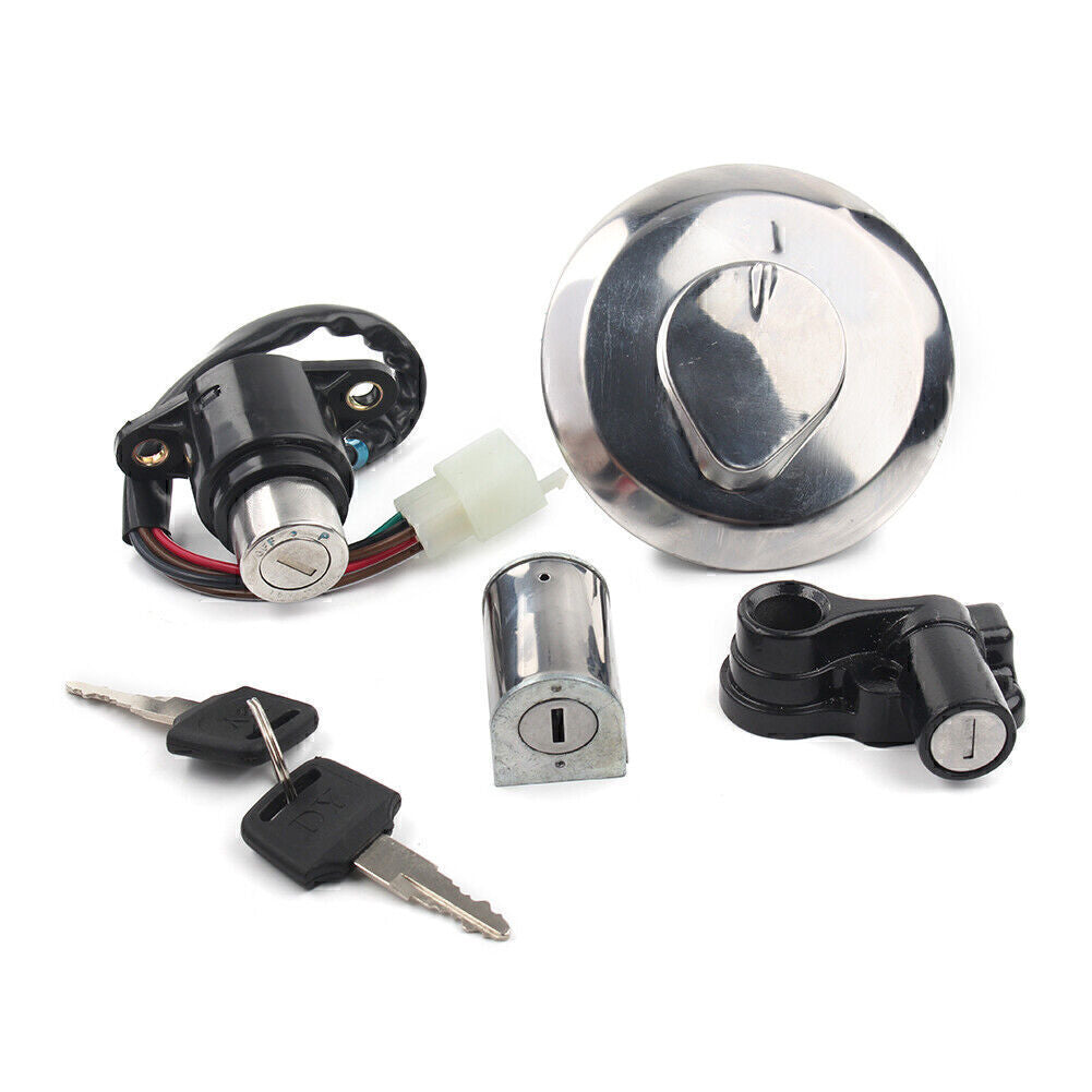 for Honda 125 CBT125 Motorcycle Ignition Switch Lock Gas Cap Set Lock Key UK