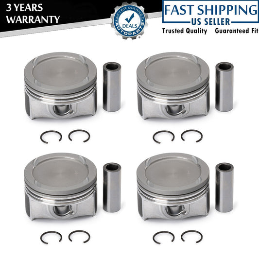 4PCS Pistons and Rings Kit Fits for Chevrolet Sonic 20 LS 1.4L 55577096 55580184