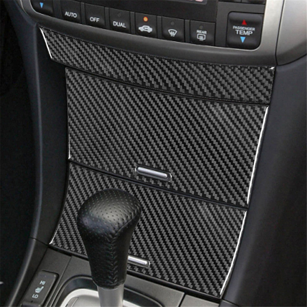Central Storage Door Panel Trim Carbon Fiber Interrior for Acura TSX 2003-2008