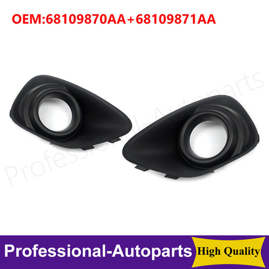 1 pair of left + right fog light decorative fog light cover caps for Jeep compasses 2011-2017