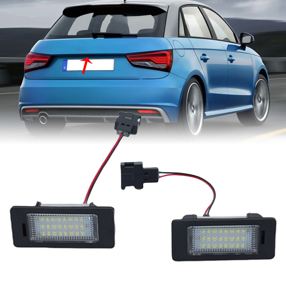 2¡Á Fur for Audi A1 2011-2017 Kennzeichenbeleuchtung Kennzeichen Leuchte Links+Rechts