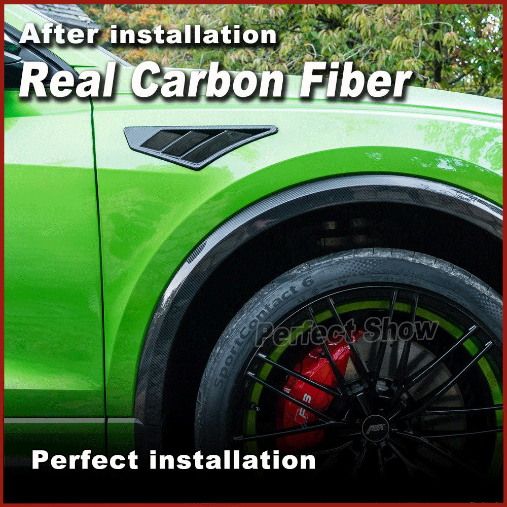 Fit for Audi Q8 SQ8 RSQ8 2019-2023 DRY CARBON Side Air Vent Fender Insert Covers