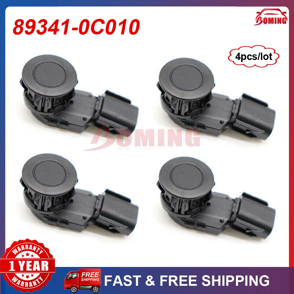 New 4PCS Black for Toyota RAV4 Tacoma Tundra 89341-0C010 Bumper Parking Sensor