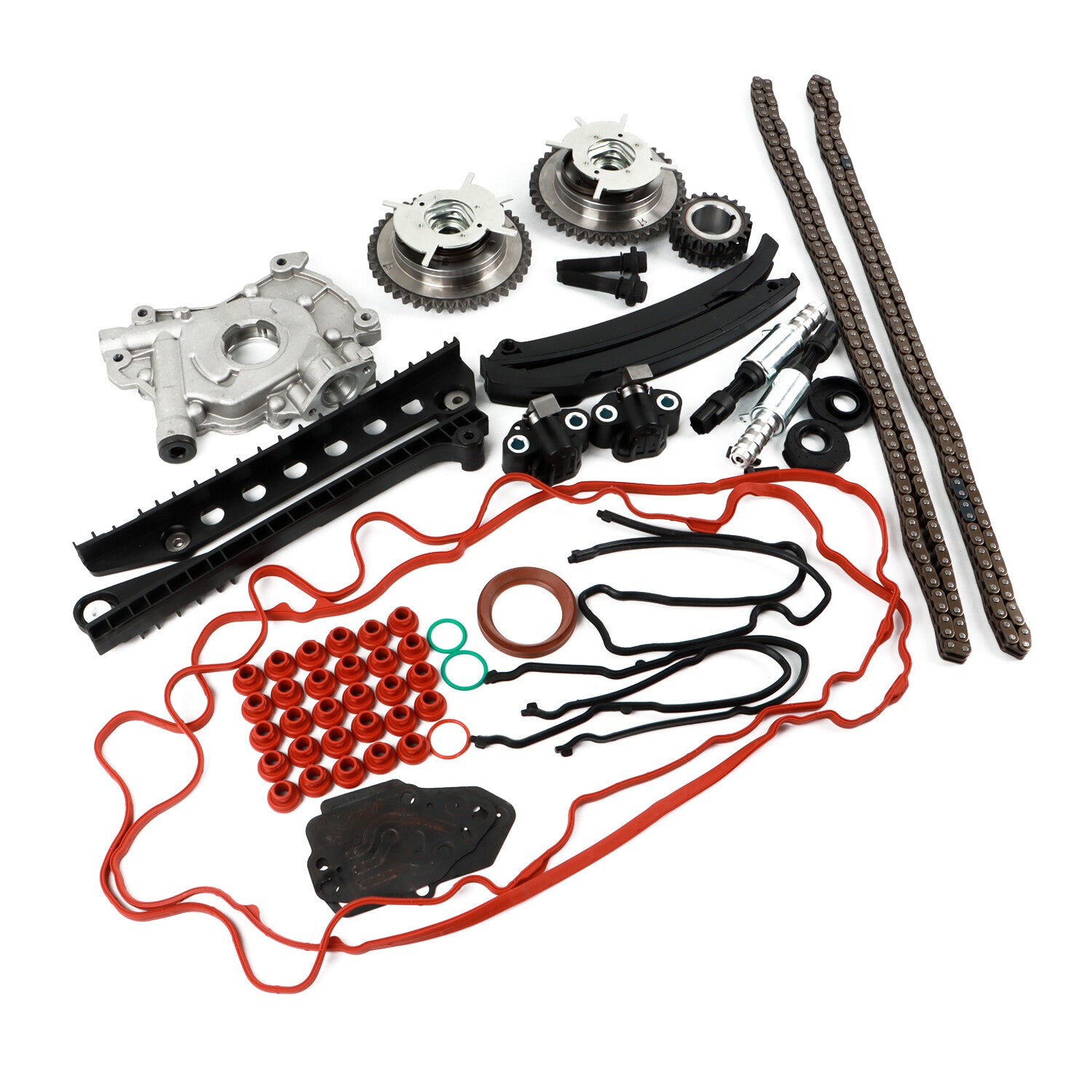 Timing Chain Cam Phaser Solenoid Valve Oil Pump Kit For 2004-08 for Ford 5.4L 5.4 3V