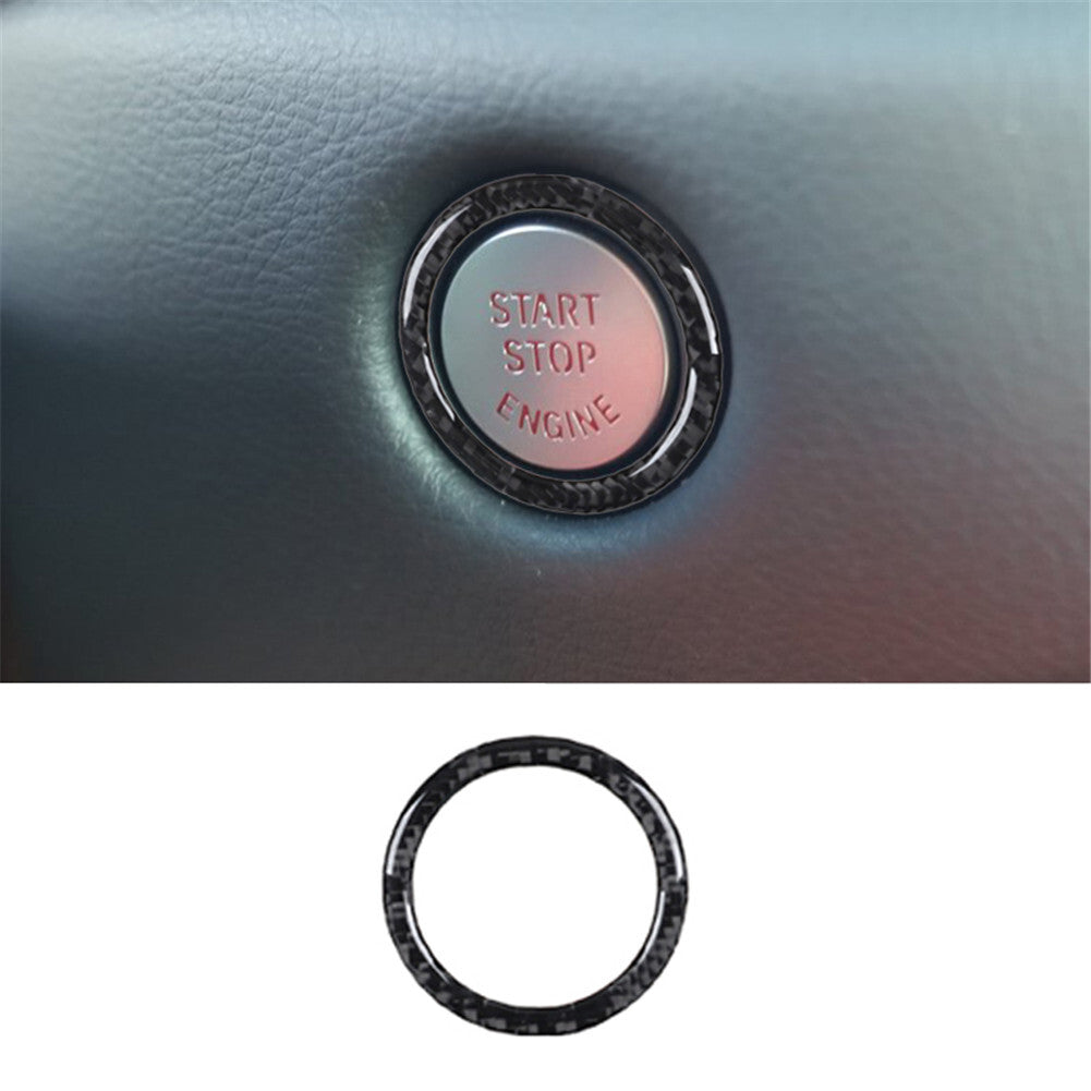 Carbon Fiber Ignition Switch Frame Cover Trim for Toyota Supra A90 2019-2022