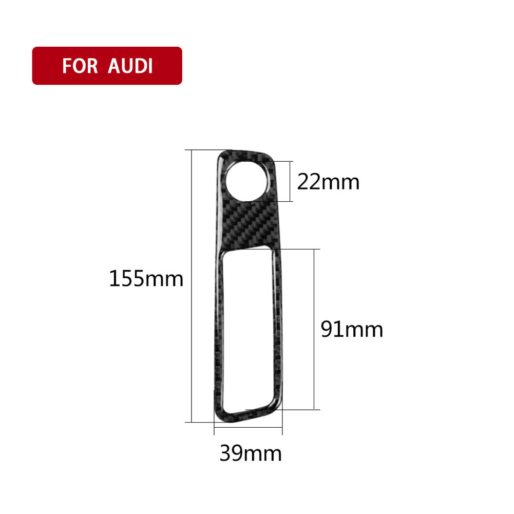 for Audi for A4 2017-2019 Carbon Fiber Center Control Volume Button Frame Cover Trim