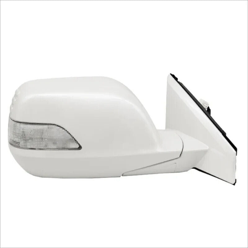 White Door Side Mirror W/Turn Signal Heated 9PIN Right for HONDA CRV 2007-2011