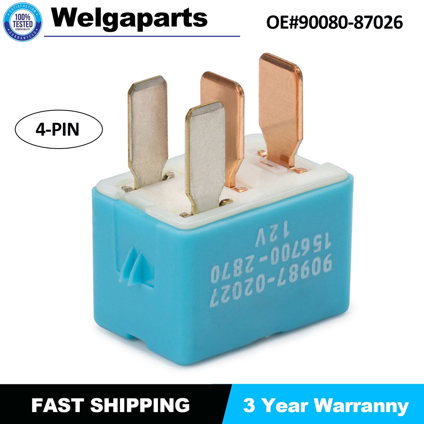 4Pin Fog Lights Relay Module Unit for Toyota 4Runner for Lexus for Scion TC 90080-87026