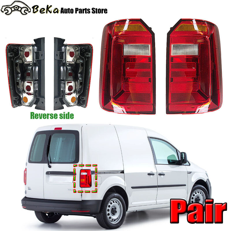 2cs for Volkswagen for VW Caddy 2016-2019 LeftRight Rear Reverse Tail Light Lamp