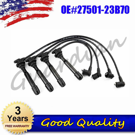 4x Spark Plug Wire Set 27501-23B70 for KIA SPORTAGE SPECTRA5 SPECTRA SOUL for TUCSON