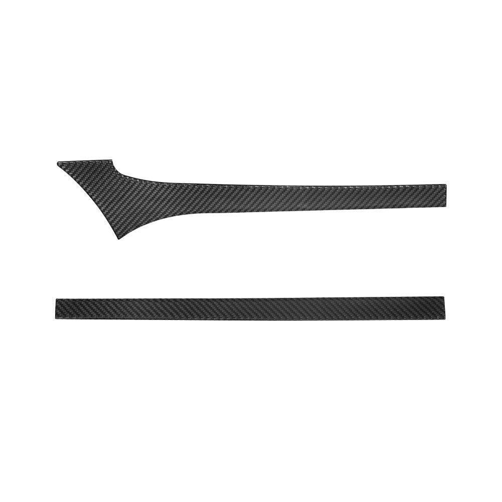2X Carbon Fiber Above Of Navigation Cover Trim for Toyota Hilux 2015-2021