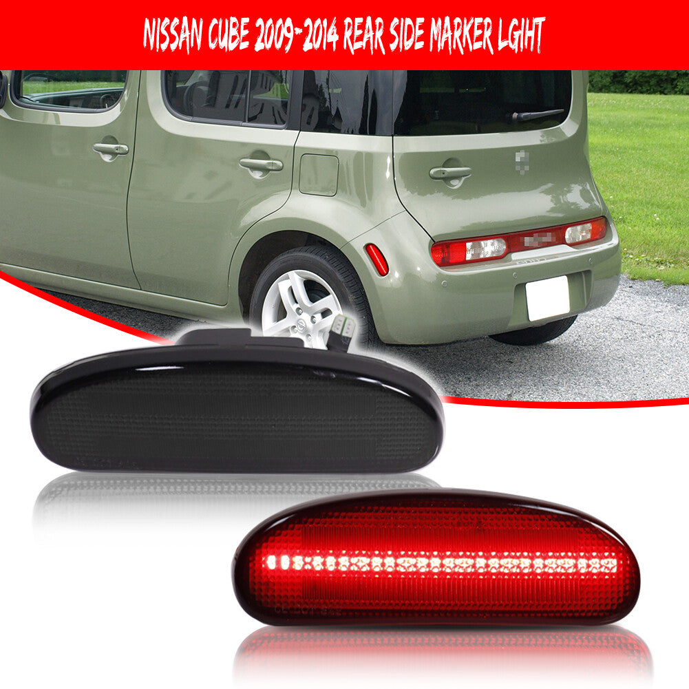 Smoked lens rear fender side marker light for 2009-14 for Nissan CUBE 26195-1FC0A