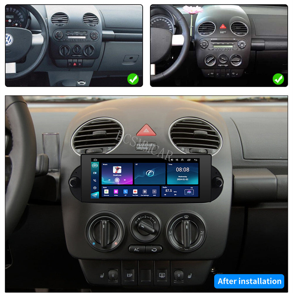 Fit For 2006-2010 for VW Beetle 6.8 Android MP5 Player Car Stereo Radio Multimedia
