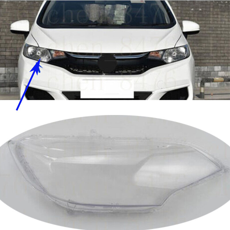 For Auto for Honda Fit 2015-2020 Right Side Headlight Clear PC Cover With Glue 1pcs