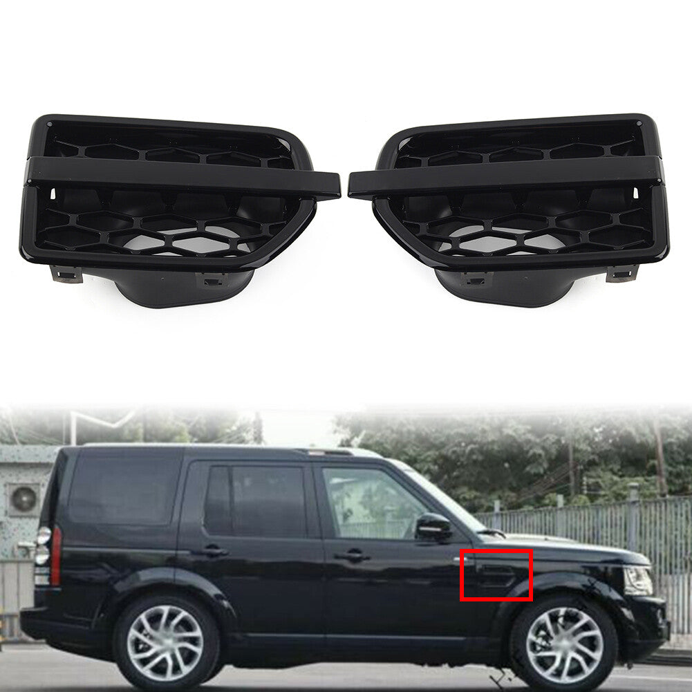 for Land Rover LR4 2010-2015 2016 Pair Front Grille Air Intake Fender Vent Grill