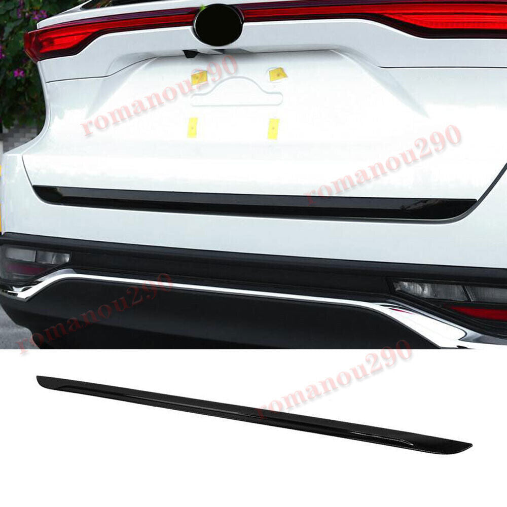 for Toyota Venza 2021-2023 Glossy Black Rear Door Trunk Lid Molding Strip Trim