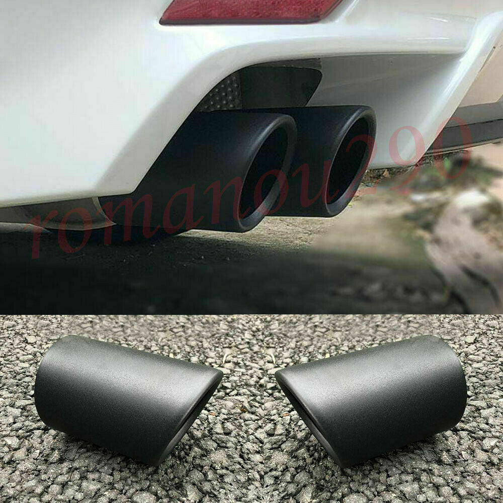 2X for Toyota for Camry SE/XSE 2018-2023 Black Rear Exhaust Muffler Tip End Pipes