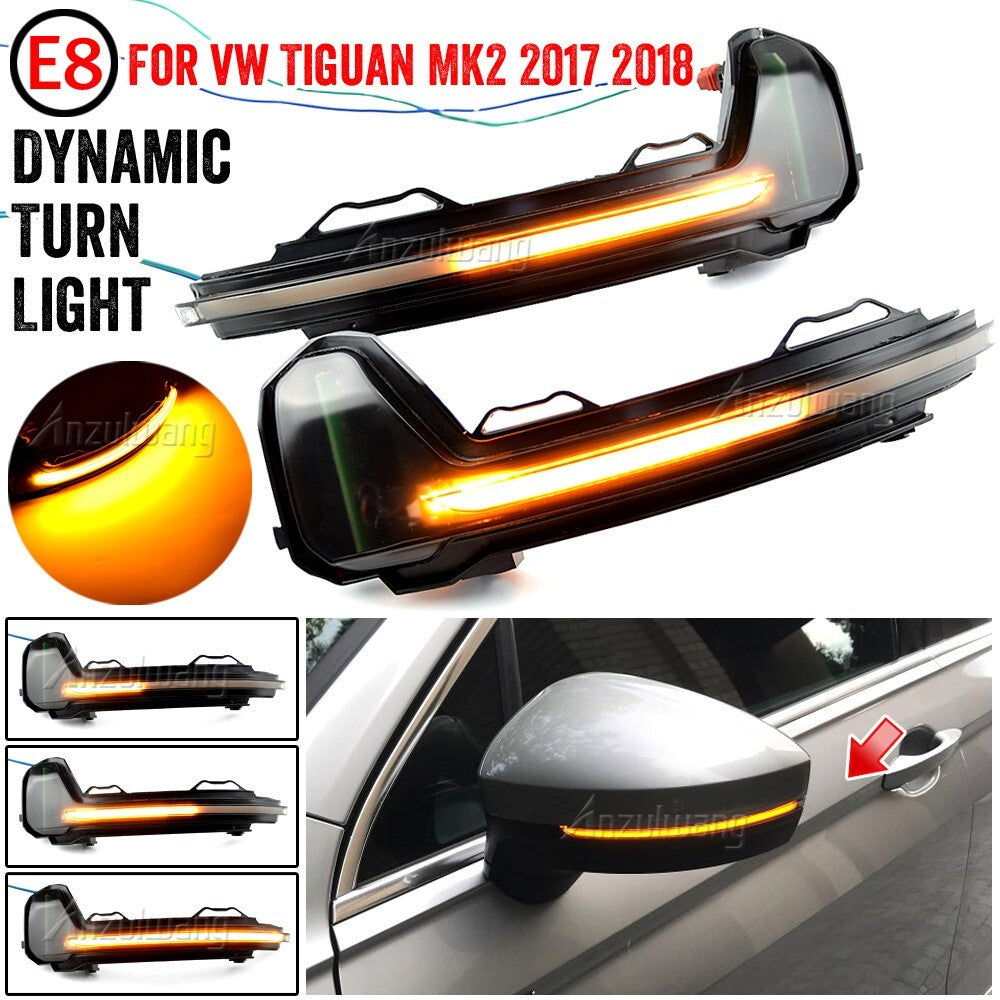 Dynamic Turn Signal Light for Volkswagen for VW for Tiguan MK2 2017-2019 Touareg MK3