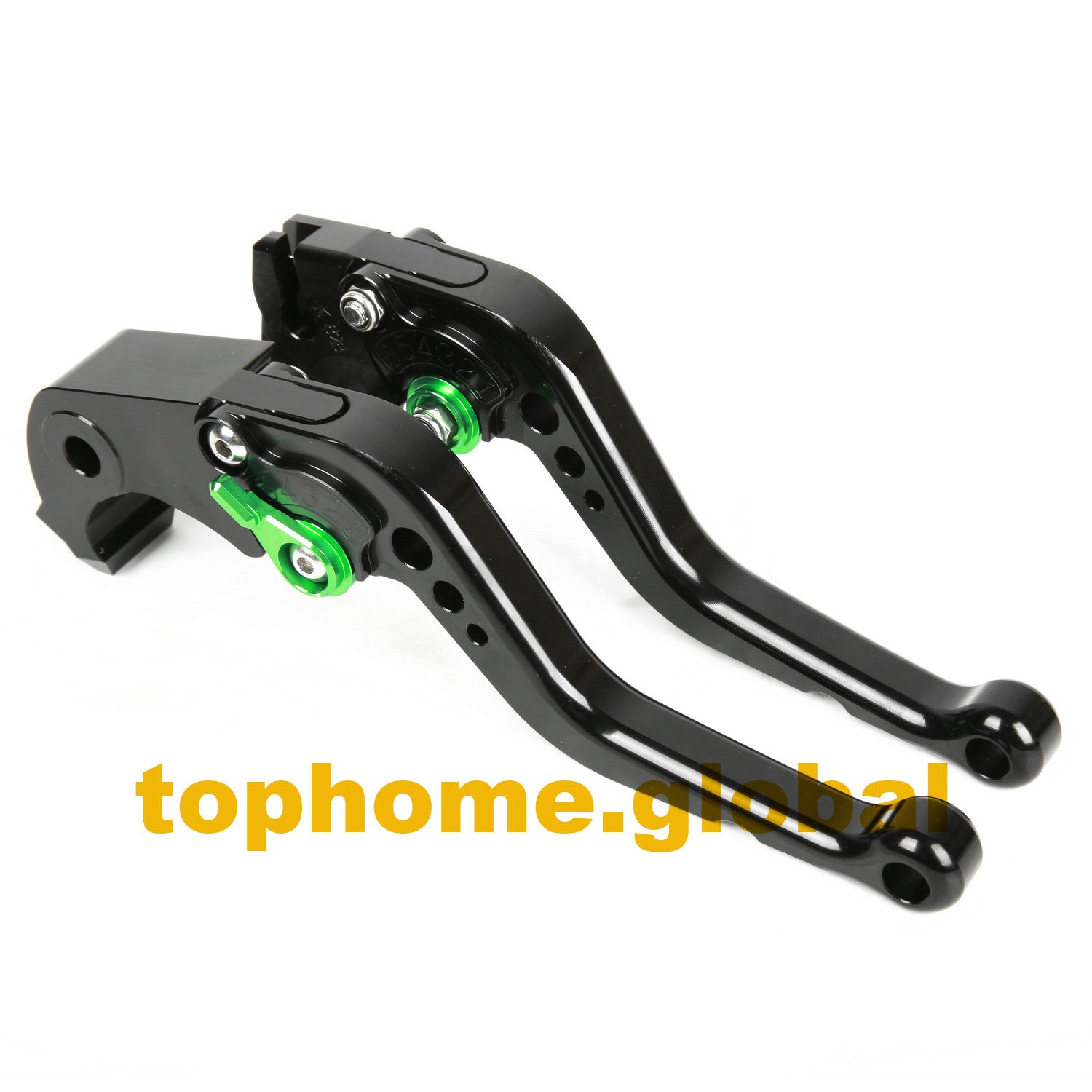 Short CNC Clutch Brake Levers Black Adjustable for KAWASAKI ZX10R 2006-2015