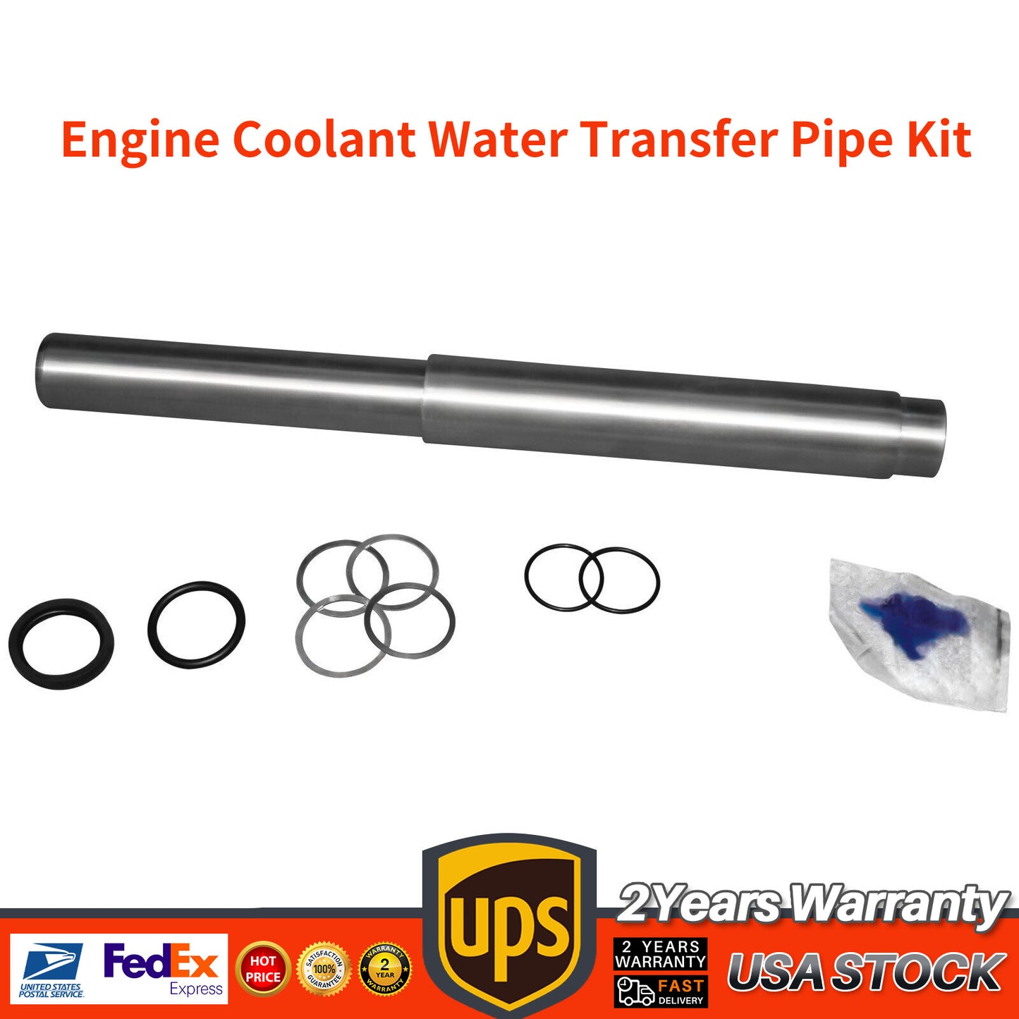 Engine Coolant Water Transfer Pipe Kit 11141439975 for BMW X5 745i 745Li 4.4L