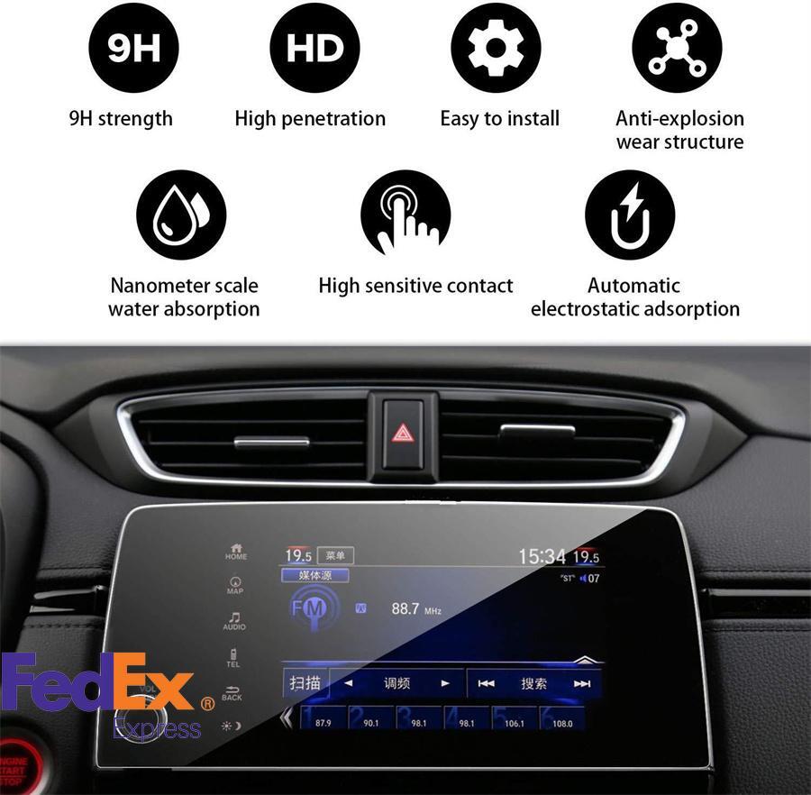 Car 7 Navigation Screen Film Tempered Glass Protector For 18-21 for Honda for CR-V CRV