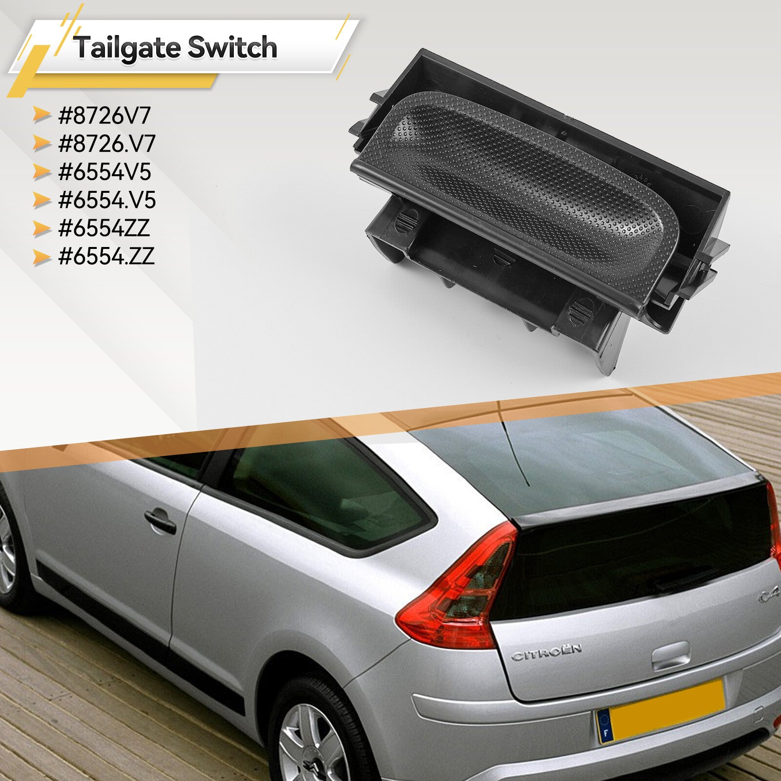 DE article picture tailgate opener trunk handle for Citroen C4 Grand Picasso I