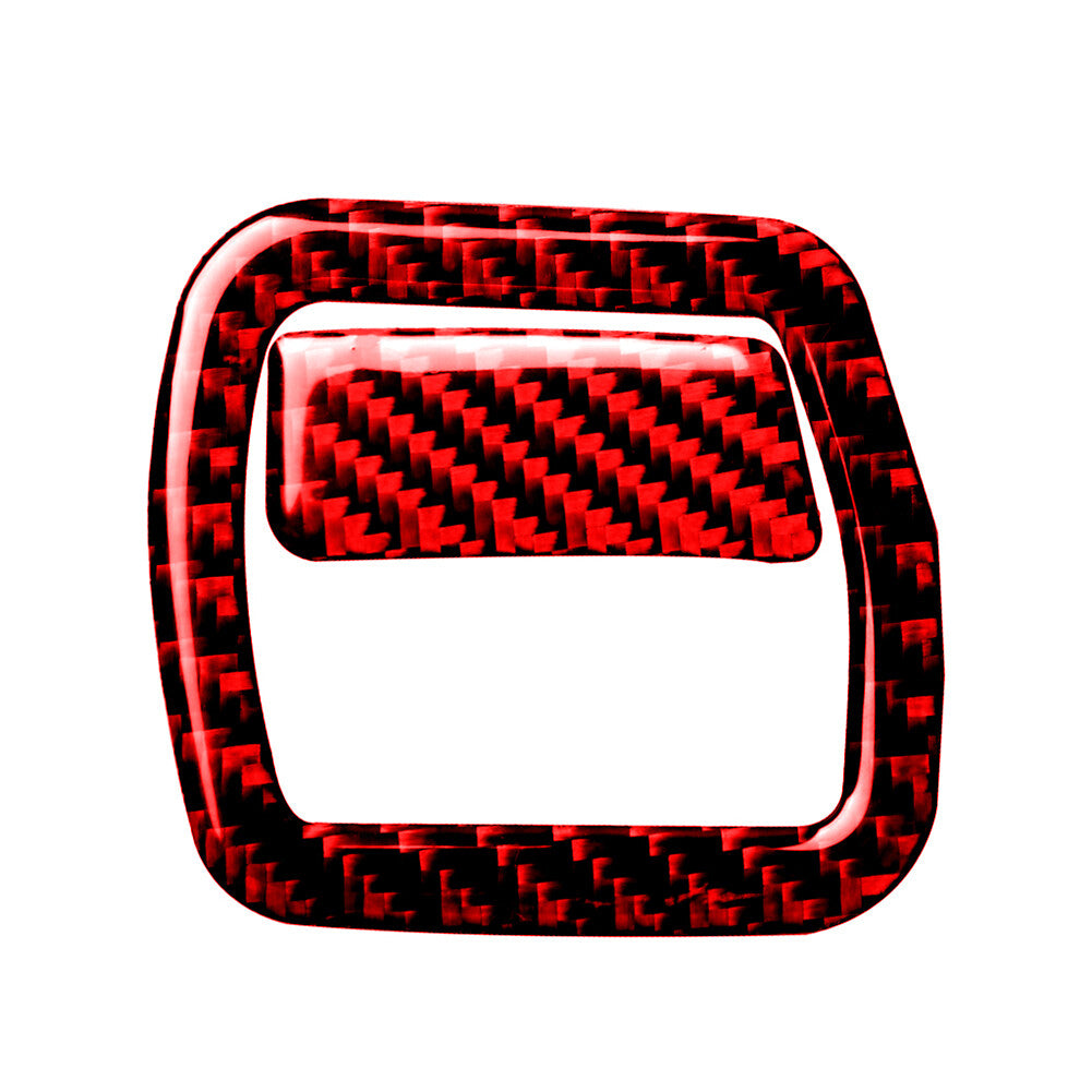 for Audi for A4 2017-2019 Red Carbon Fiber Driver Storage Box Decorative Cover Trim