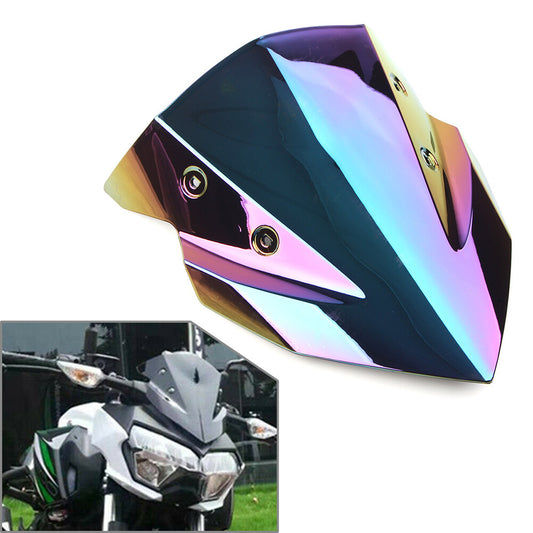 Deep-Iridium Motorcycle Windshield Windscreen for Kawasaki Z400 2018 2019-2022