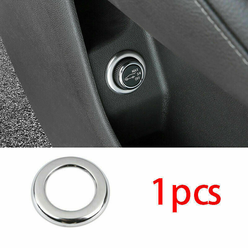 for Cadillac XT4 2018 2019-2020 Silver Steel Tail Door Button Switch Ring Trim