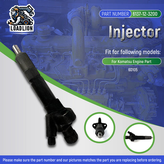 Injector 6137-12-3200 For Komatsu Engine Part 6D105