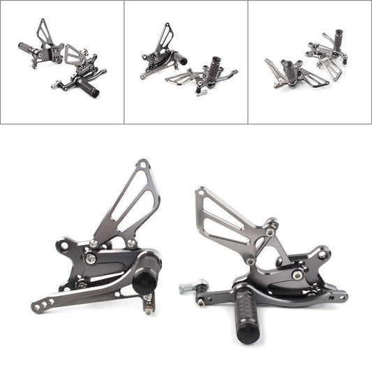 Footpegs Race Adjustable Rearset Rearsets Grey GP Shift for Honda 954 929 motor