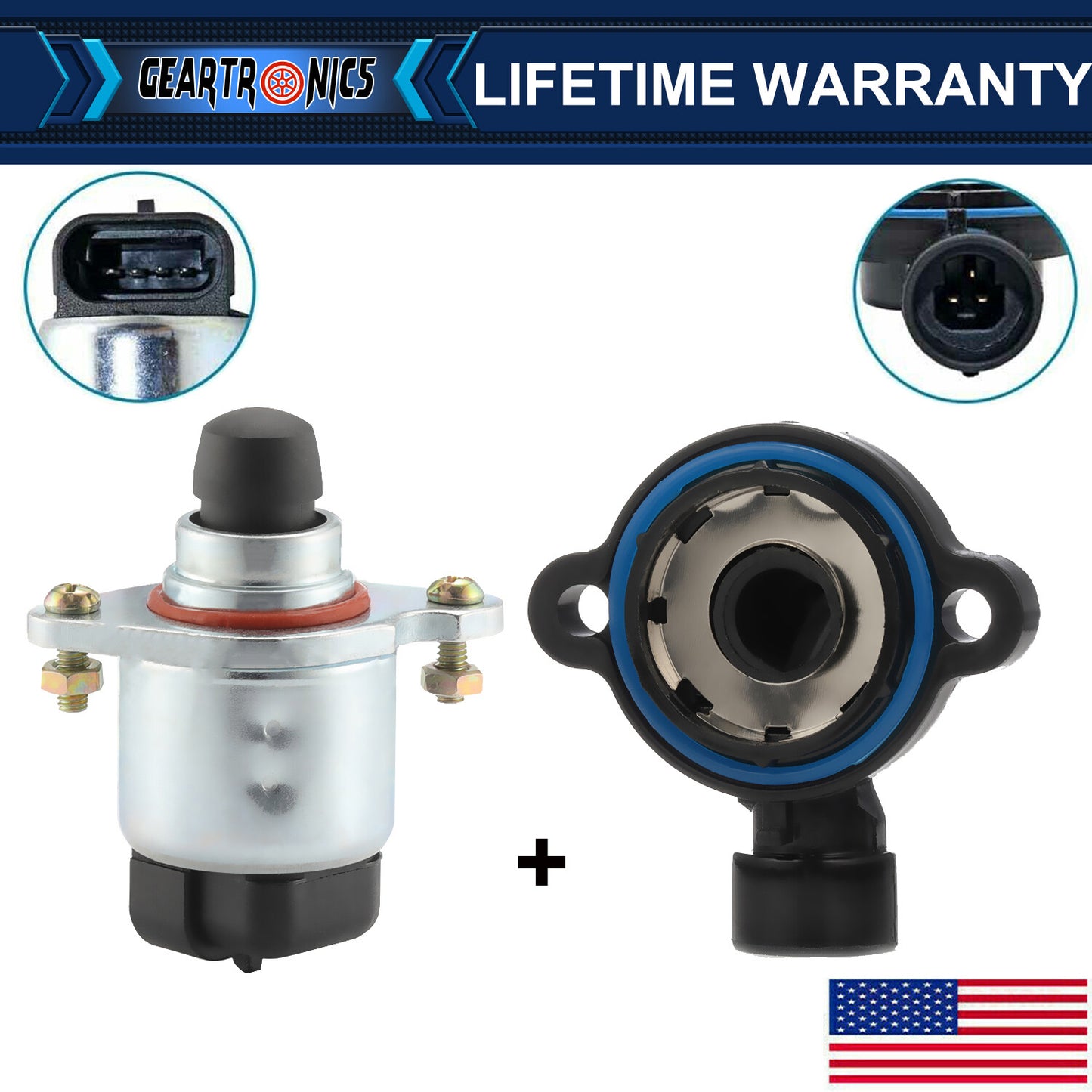 New Throttle Position Sensor Idle Air Control Valve Set For LS for Chevy GM US