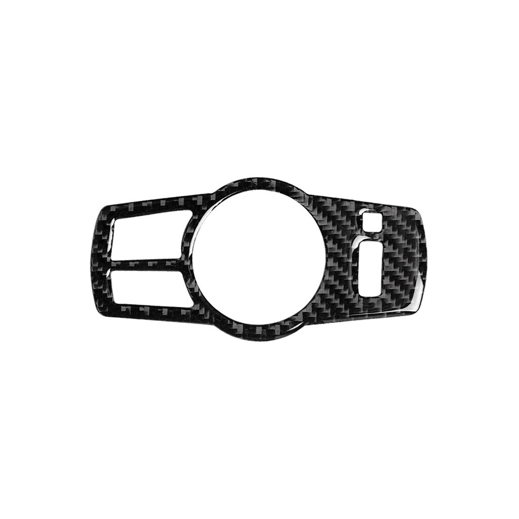 Carbon Fiber Headlight Switch Panel Cover Trim for BMW 5 Series F10 2008-2017