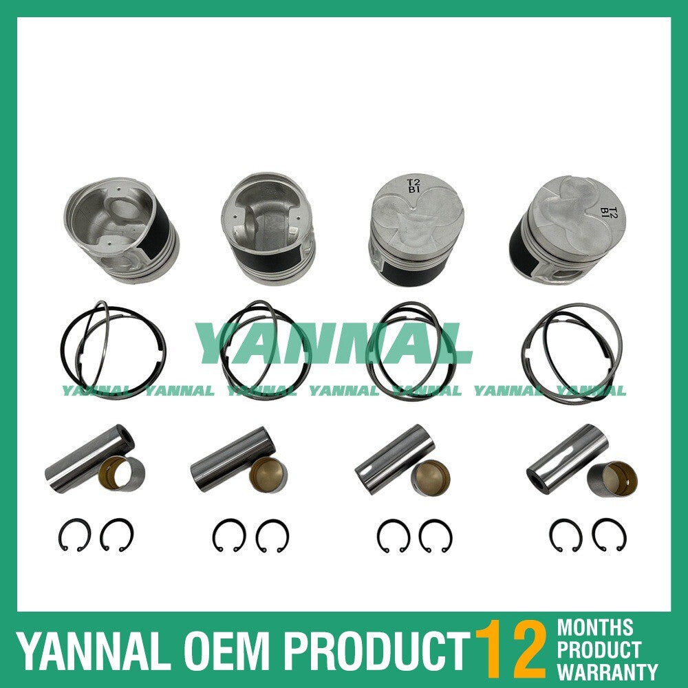 4-piece piston ring set for Hyundai D4BB for Mitsubishi Filter Pavement Engine