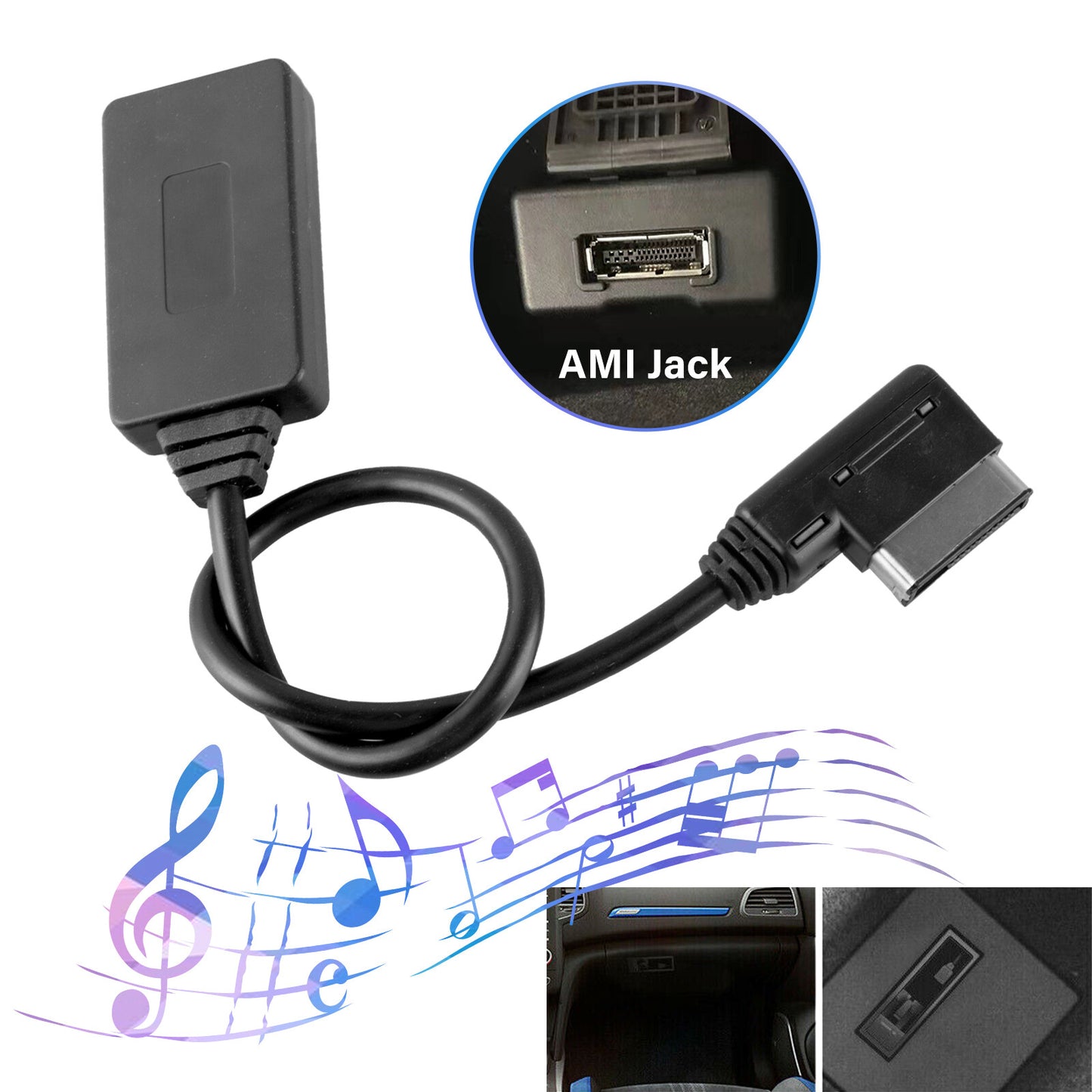 AMI MDI MMI Bluetooth Music Interface AUX Audio Cable Adapter for Audi A5 A4 A3