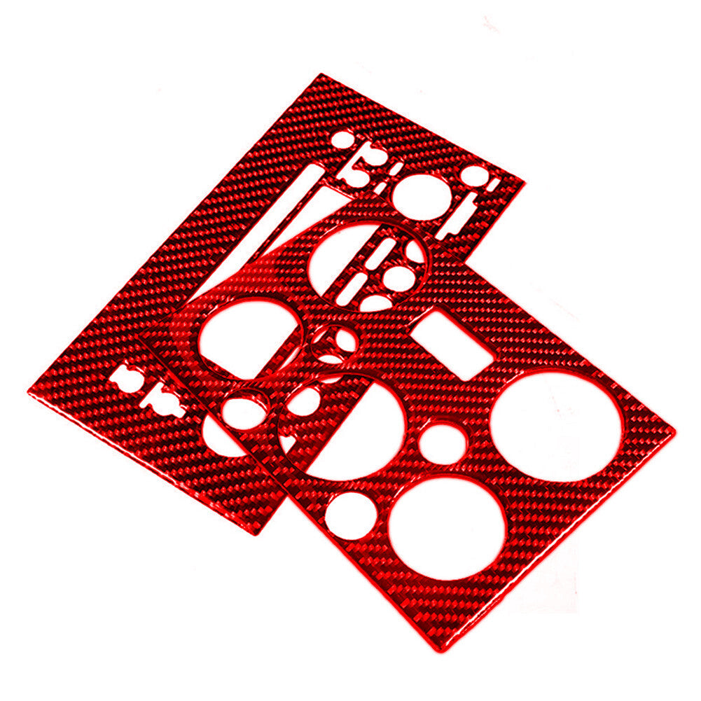 Carbon Fiber Center Control Panel Cover Trim for Suzuki Grand Vitara 2010-13 Red
