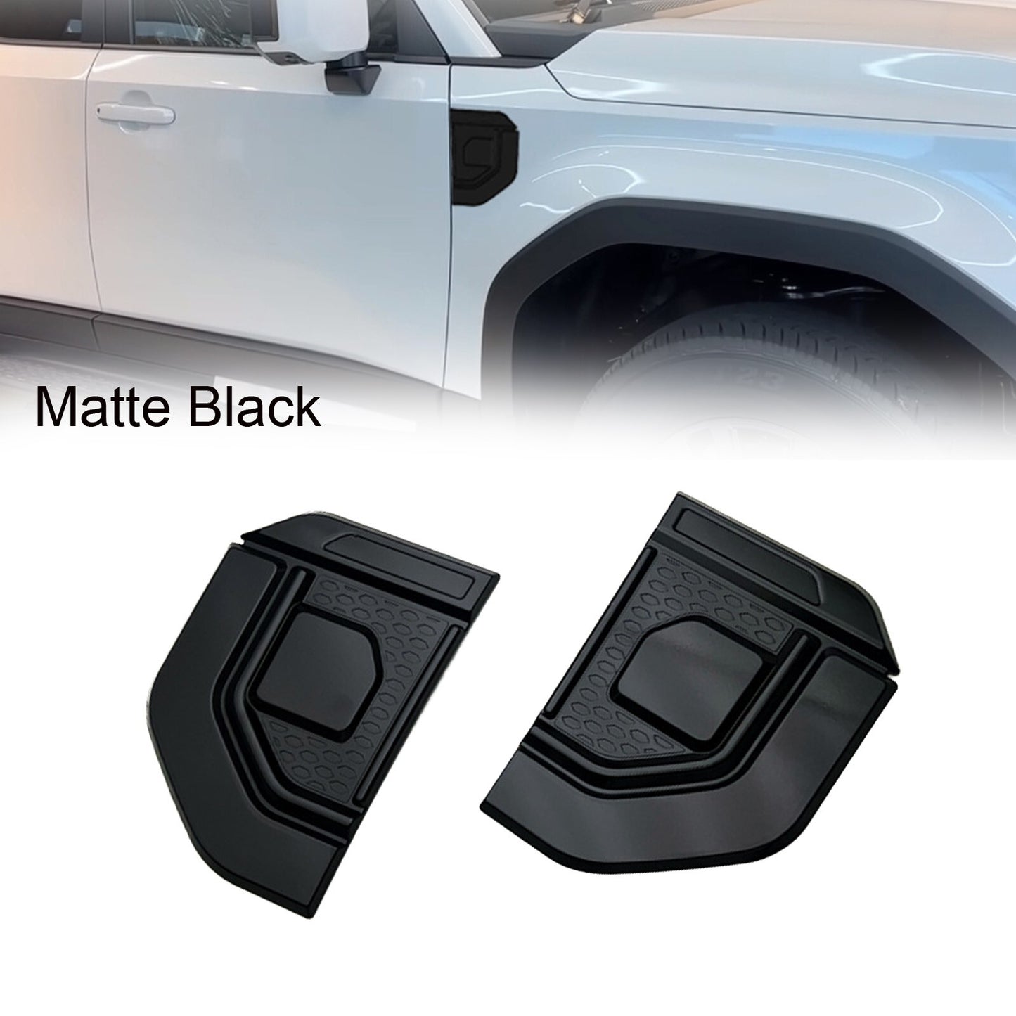 2xSide Mudguard Vent Cover Trim for Toyota For Prado for Land cruiser LC250 2024
