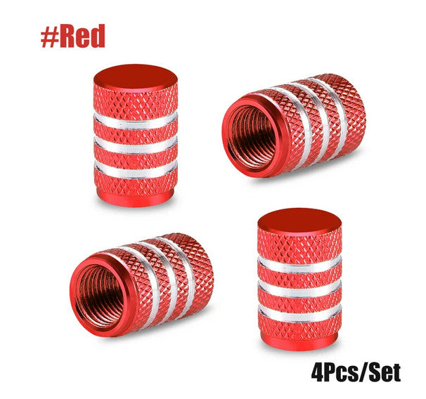 4-piece car tire valve cover rod air dust cover, dustproof and rustproof, blue, suitable for Peugeot .