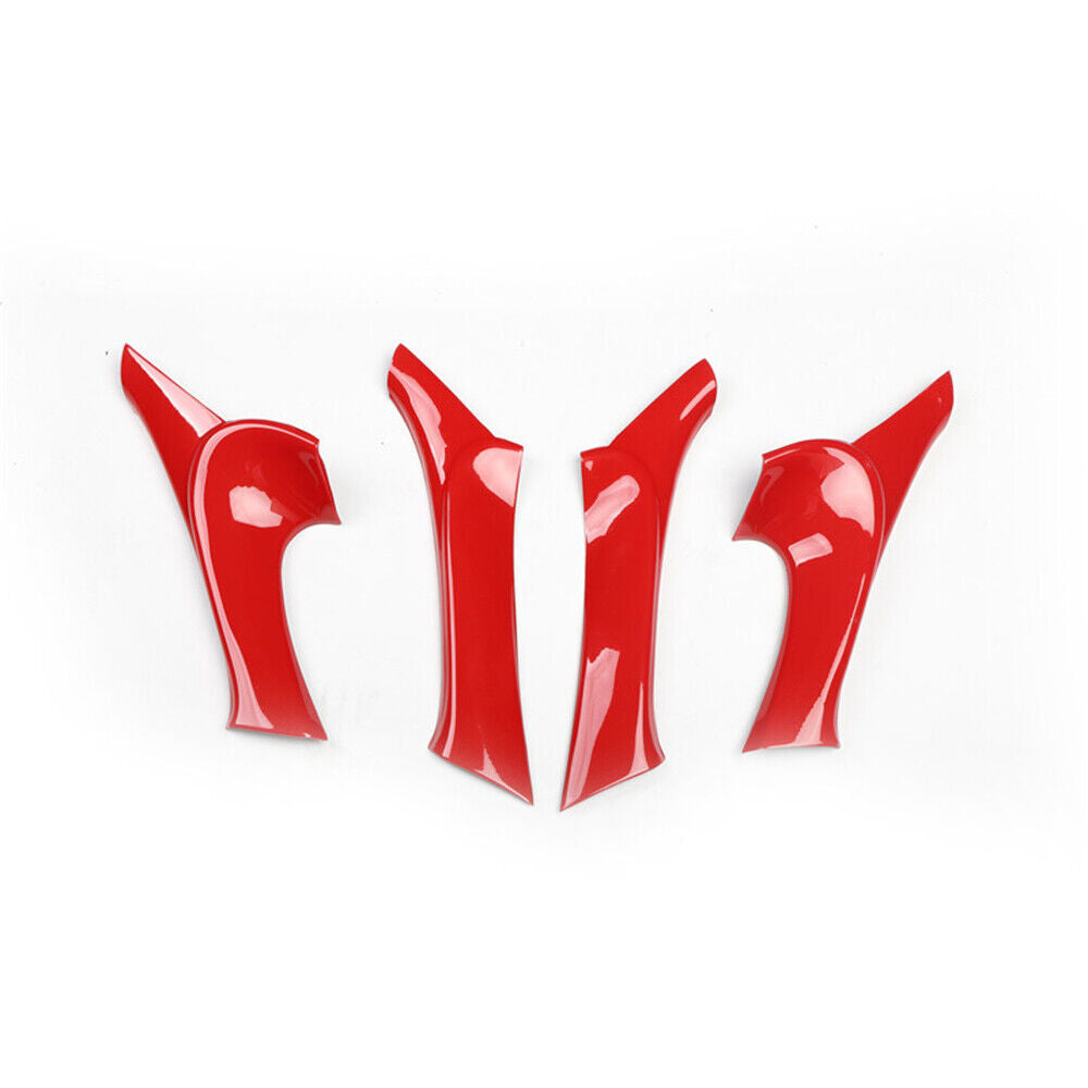 Car Inner Door Handle Lock Cover Trim 4PCS Fit for Lexus IS 2006-2011 Bright Red