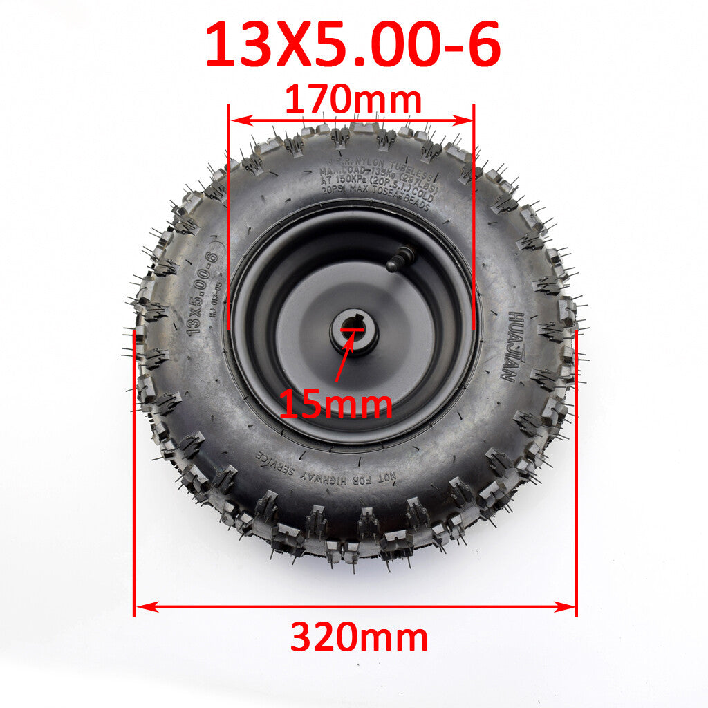 13x5.00-6 Tire Tyre  wheel rim Off-Road ATV QUAD Buggy Mower Go-kart Pit bike