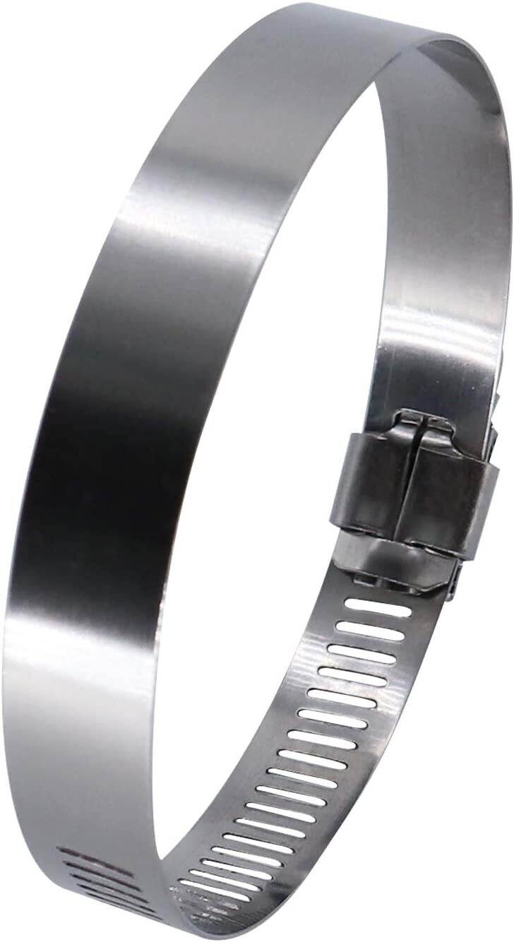 10-Pack 2-inch Adjustable Hose Clamps, 2-inch Worm Gear Stainless Steel Clamps - Category