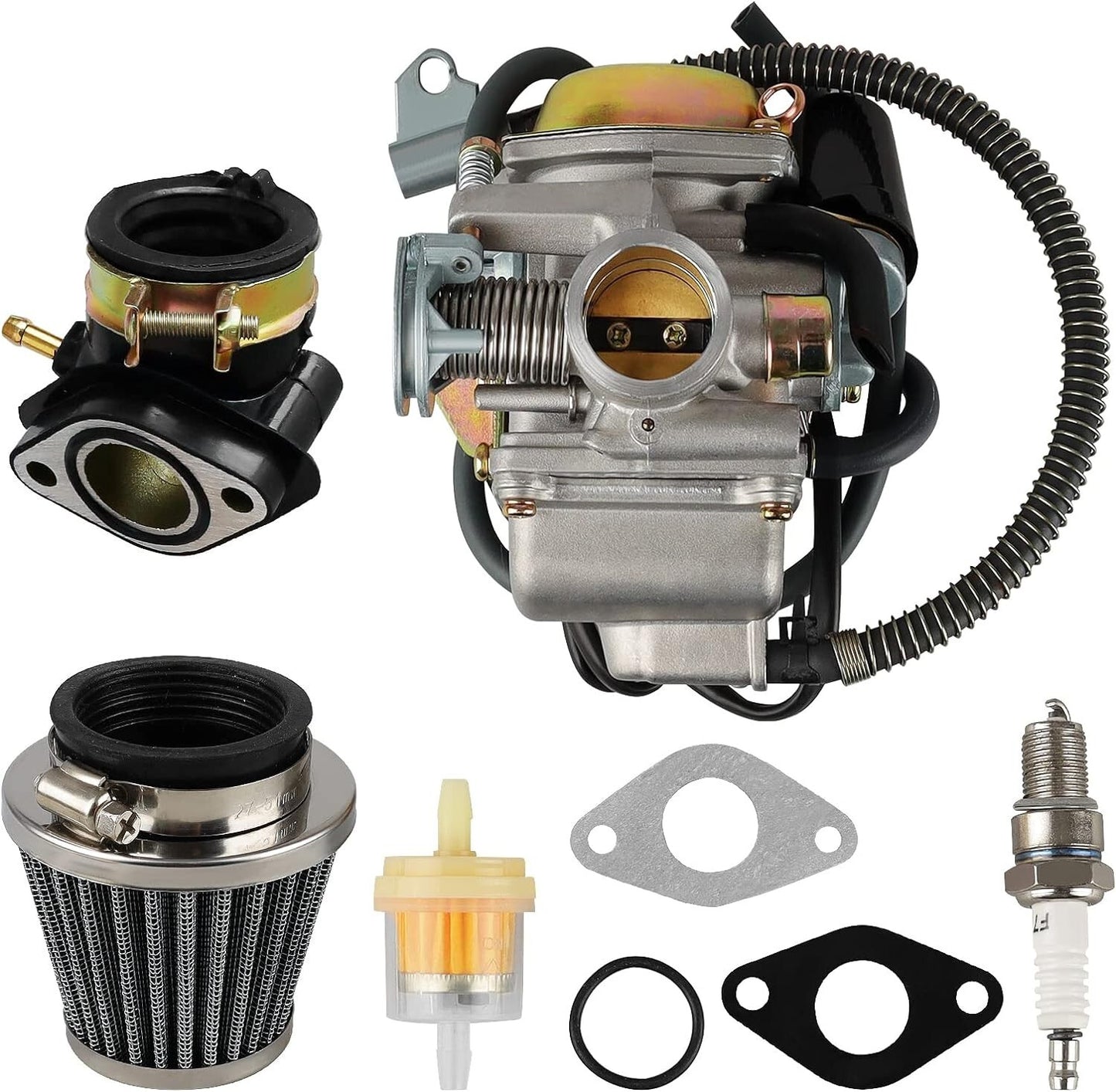 150cc Carburetor for GY6 4 Stroke Engines 125cc 150cc 152QMJ 157QMI PD24J 24mm