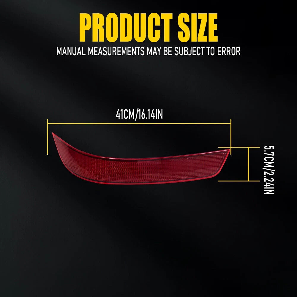 Pair Red Lens Rear Bumper Reflector for 2010-2012 for Mercedes-Benz GL-Class X164