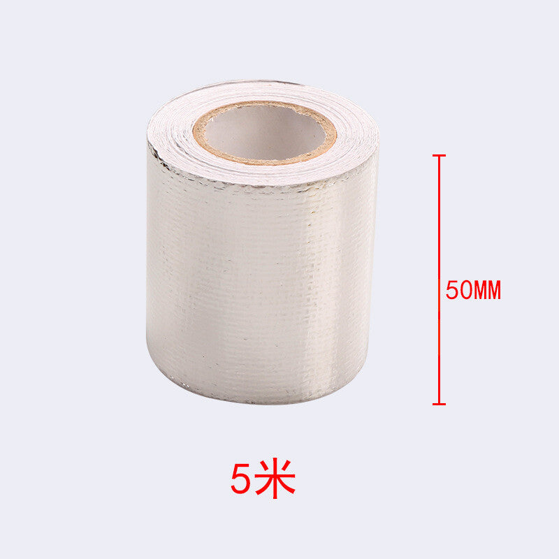 Reflective adhesive high-temperature heat-insulating packaging tape rolls are used for air intake pipes.