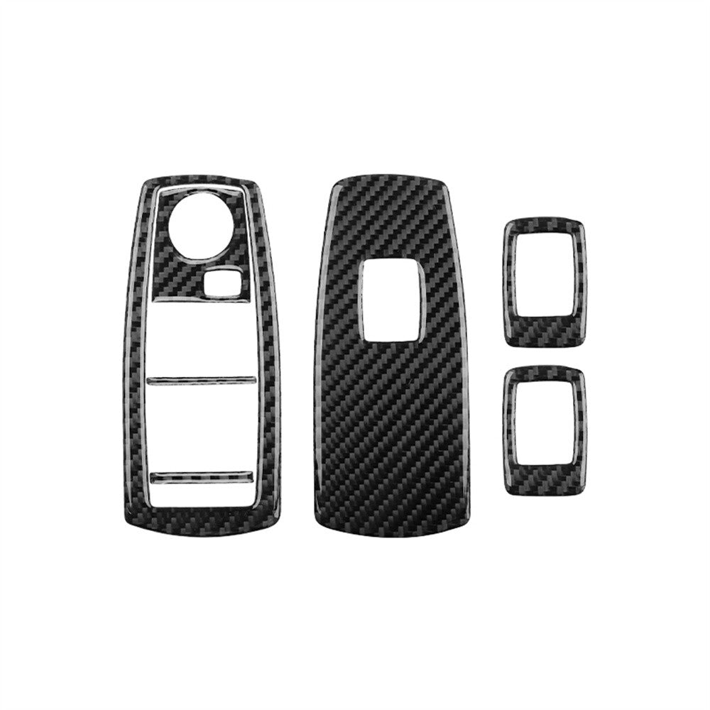 Carbon Fiber Power Window Switch Trim Type A for BMW X3 2004-2010