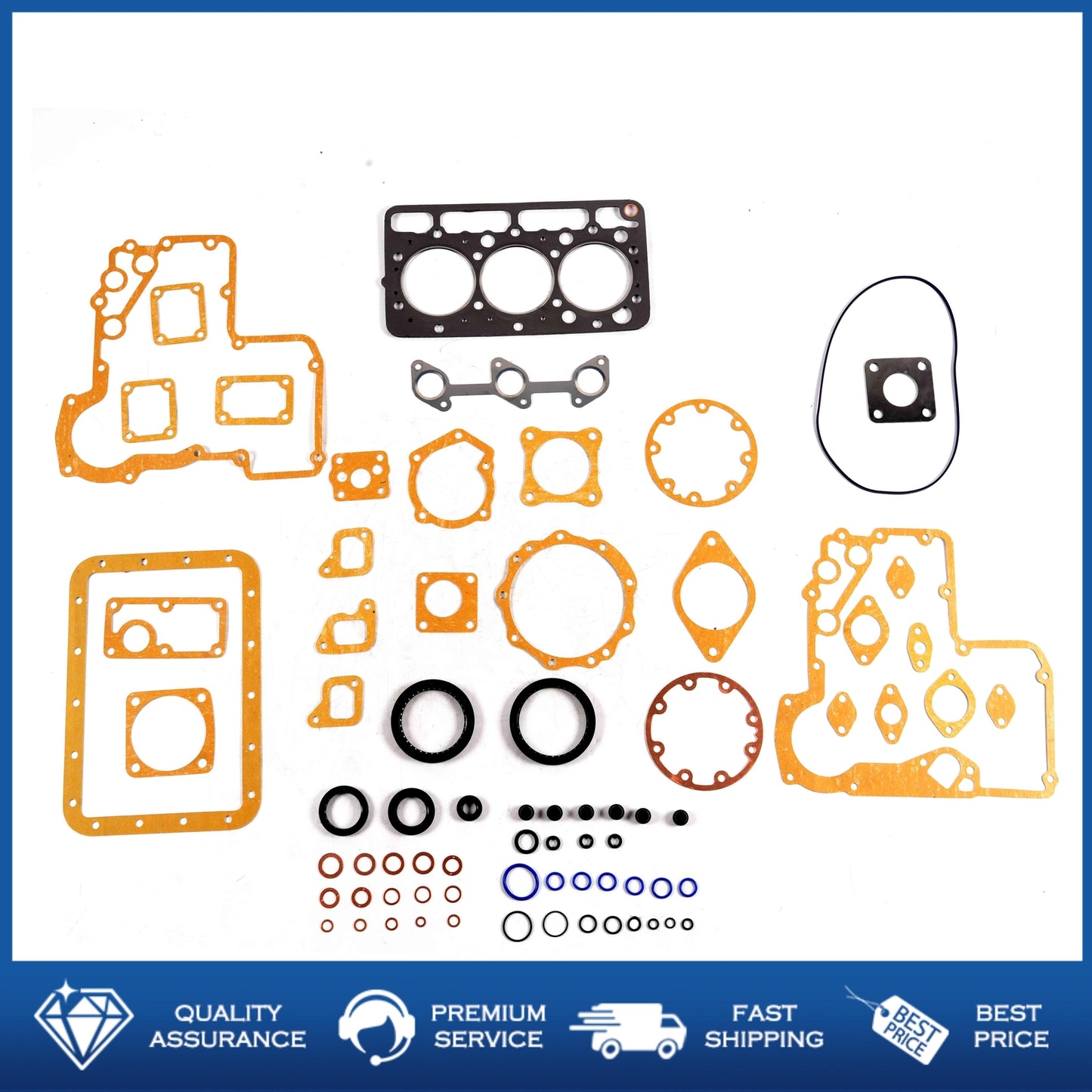 Engine Overhaul Gasket Kit for Kubota D850 B1550D B6200D KH35 Excavator Tractor