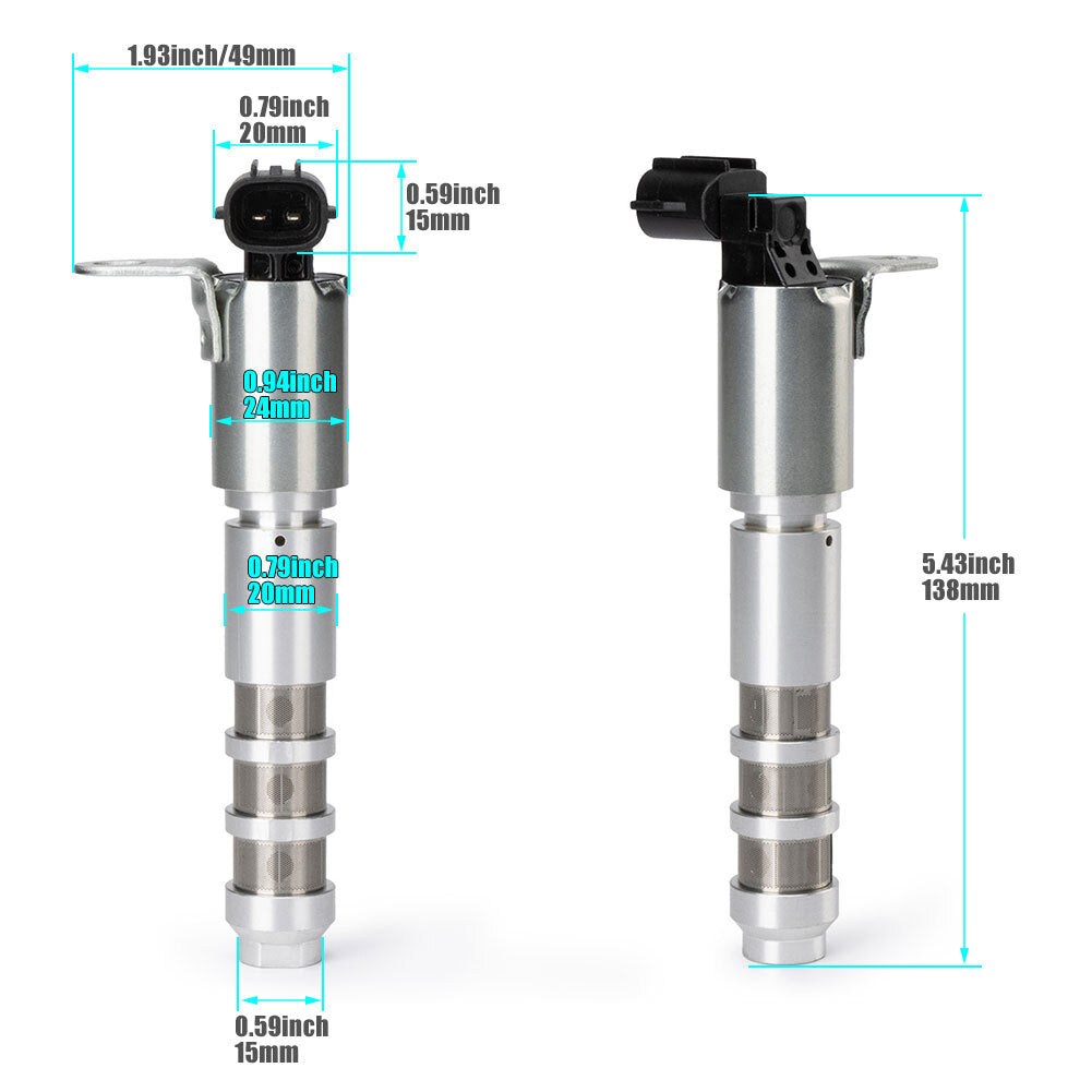 Two-piece variable valve timing (VVT) solenoid valves suitable for Chevrolet Colorado 3.6L for GMC Acadia