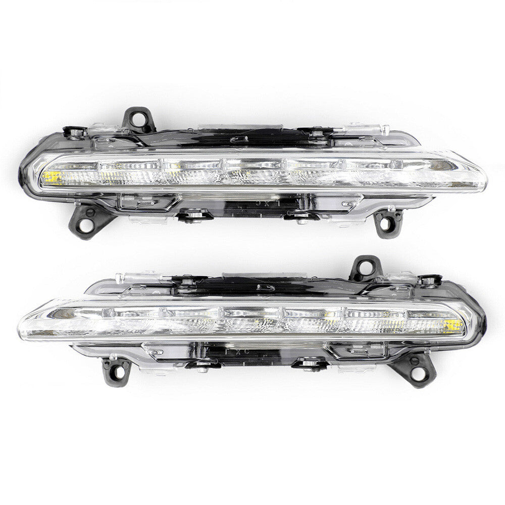 2Pcs Front Left+Right LED Daytime Running Fog Light Fits W221 CL550 2007-2013