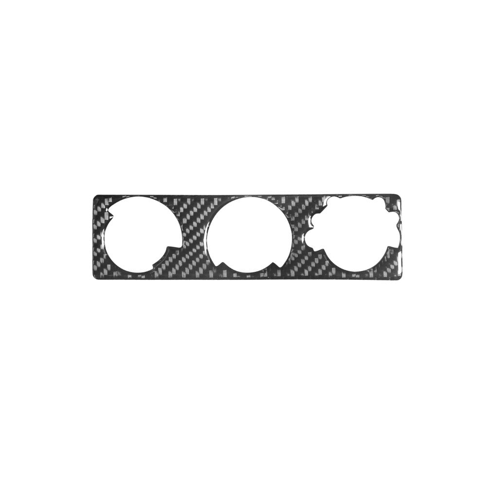 7x Carbon Fiber Center Cosnole Trim Set for Ford for Mustang Convertible 2001-2004 A