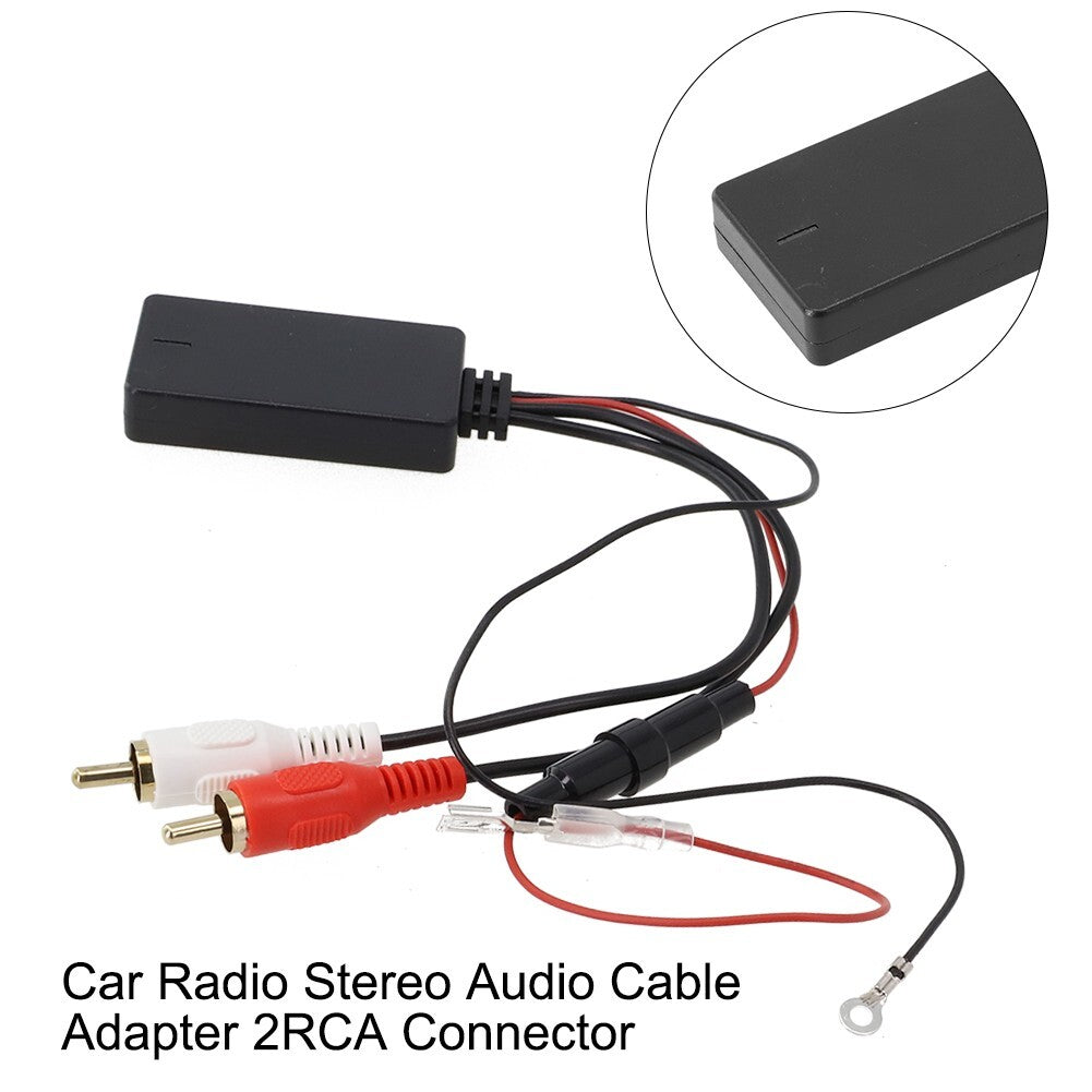 1-Piece Car Audio Stereo AUX Receiver Module with 2 RCA Interface Cable Adapter
